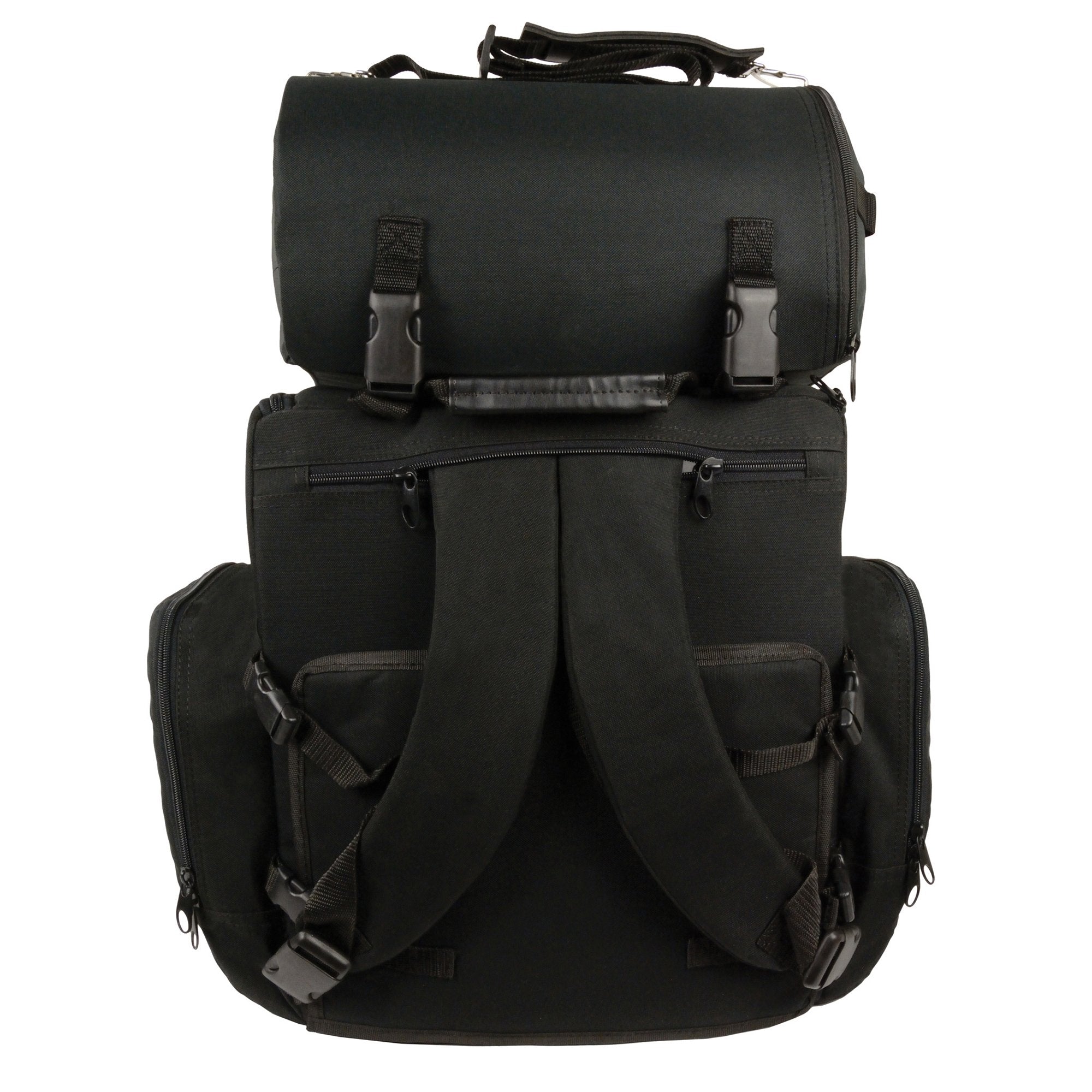 Milwaukee Performance SH617 Large Nylon Two Piece Sissy Bar Bag with Map Pocket (14.5X16X7)