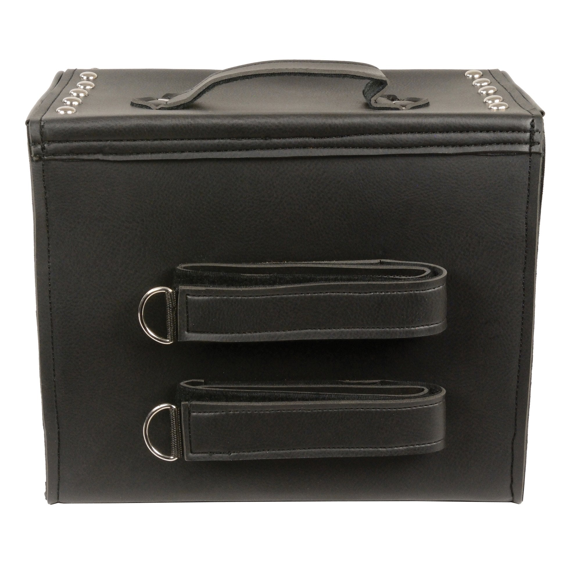 Milwaukee Leather SH618S Black Medium Studded PVC Sissy Bar Carry Bag