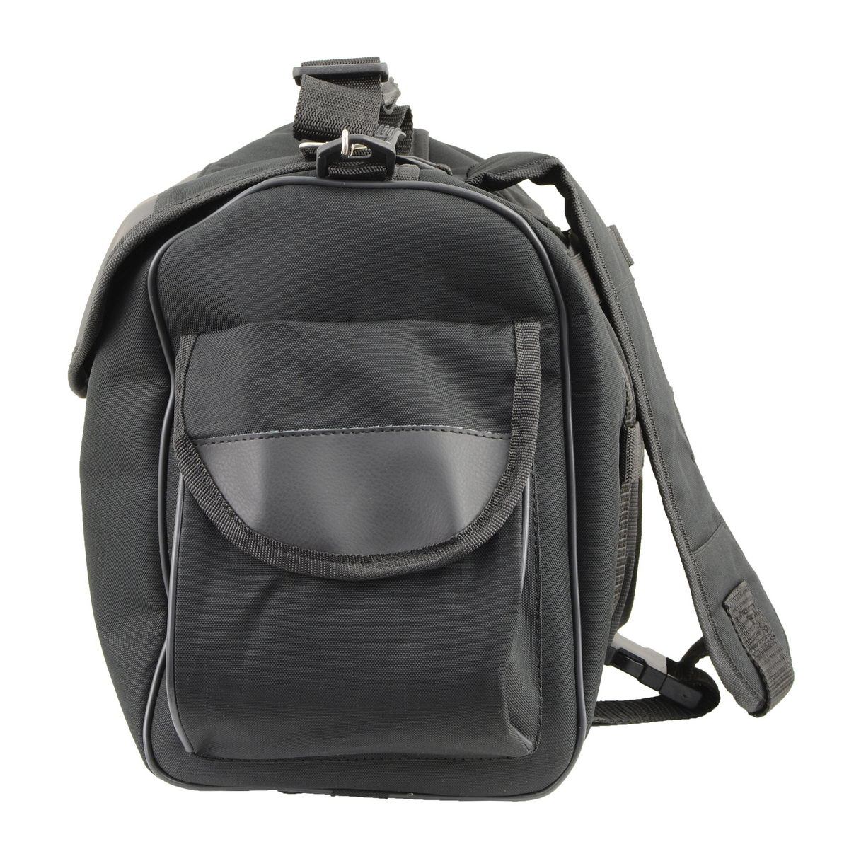 Milwaukee Leather SH630 Black Medium Textile Sissy Bar Duffle Bag