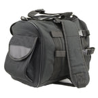 Milwaukee Leather SH630 Black Medium Textile Sissy Bar Duffle Bag
