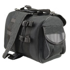 Milwaukee Leather SH630 Black Medium Textile Sissy Bar Duffle Bag