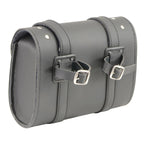 Milwaukee Leather SH63601 Black PVC Taller Double Buckle Studded Tool Bag