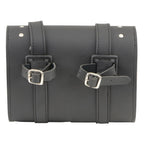 Milwaukee Leather SH63601 Black PVC Taller Double Buckle Studded Tool Bag