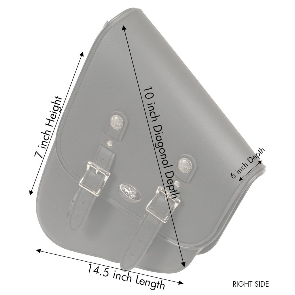 Milwaukee Performance SH640R Black Right Side Tall Slanted PVC Swing Arm Bag with Buffalo Snaps