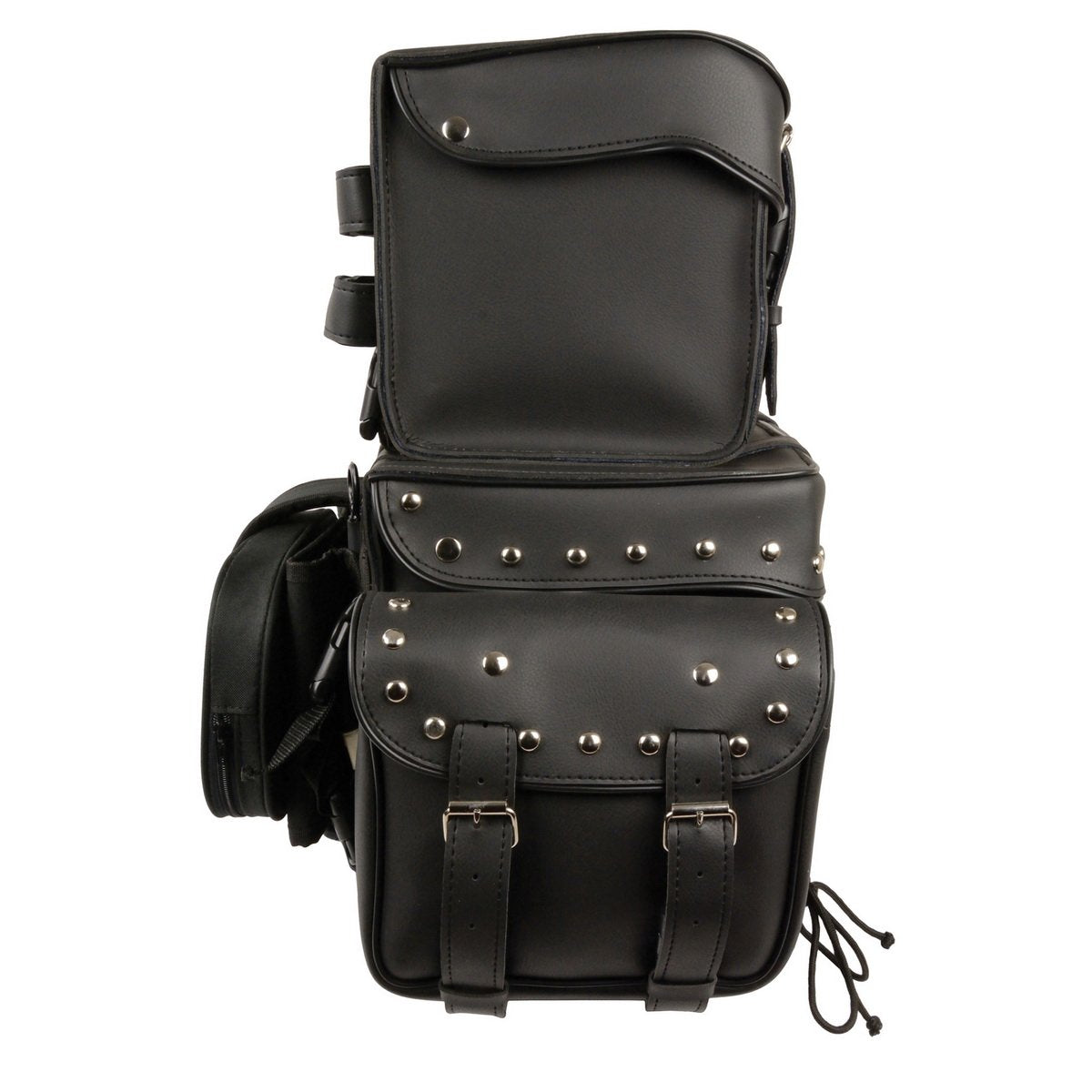 Milwaukee Performance SH650 Black PVC Large Four Piece Studded Touring Pack with Barrel Bag