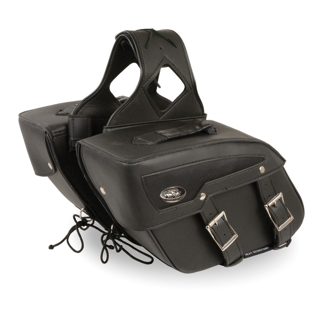 Milwaukee Performance SH65801ZB Black Medium Zip-Off PVC Slanted Throw Over Saddlebags