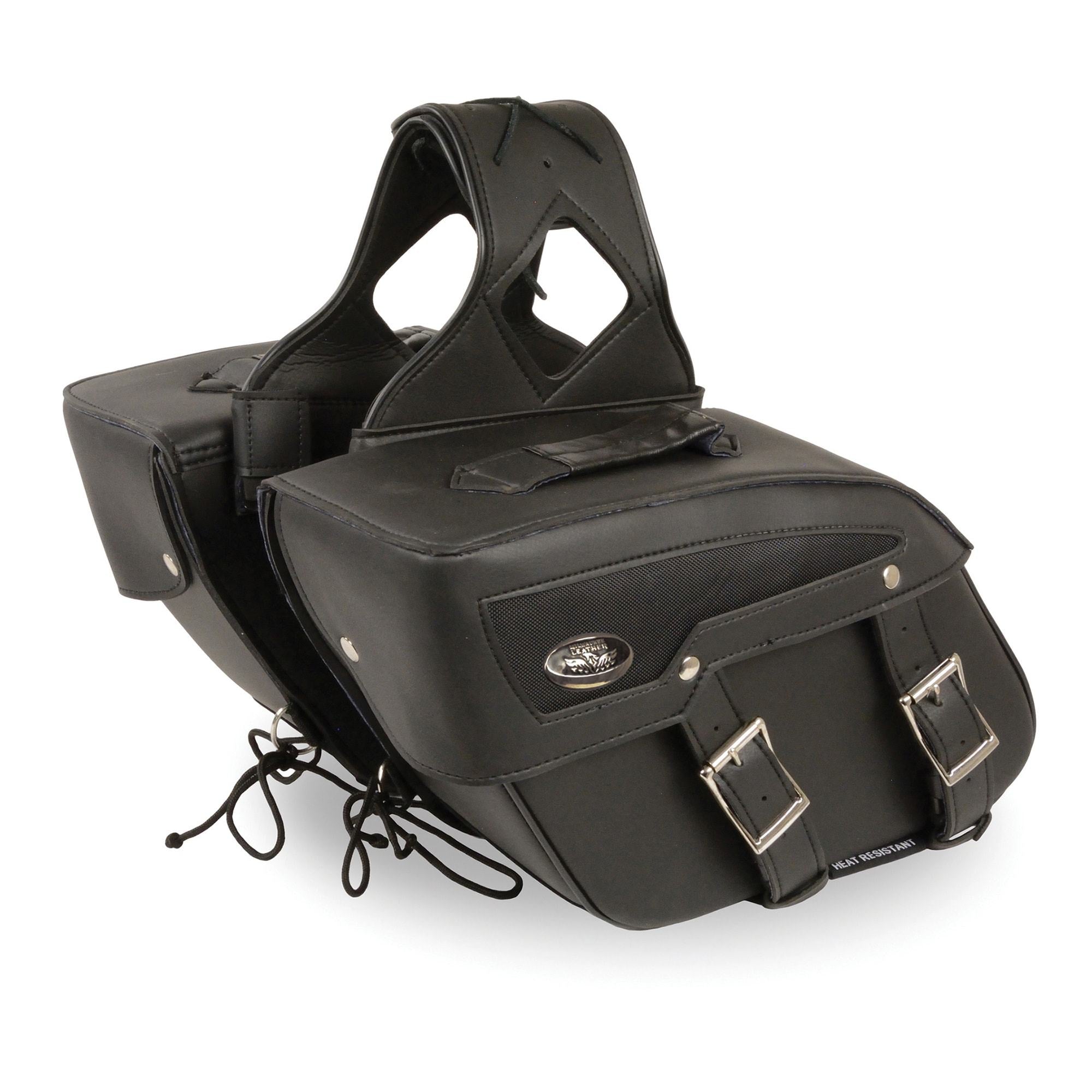 Milwaukee Performance SH65801ZB Black Medium Zip-Off PVC Slanted Throw Over Saddlebags