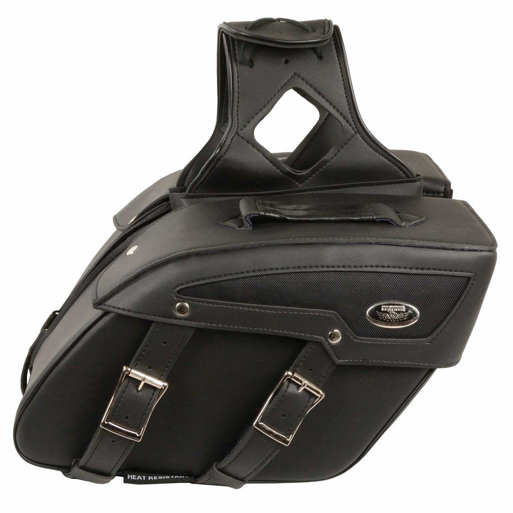 Milwaukee Performance SH65801ZB Black Medium Zip-Off PVC Slanted Throw Over Saddlebags