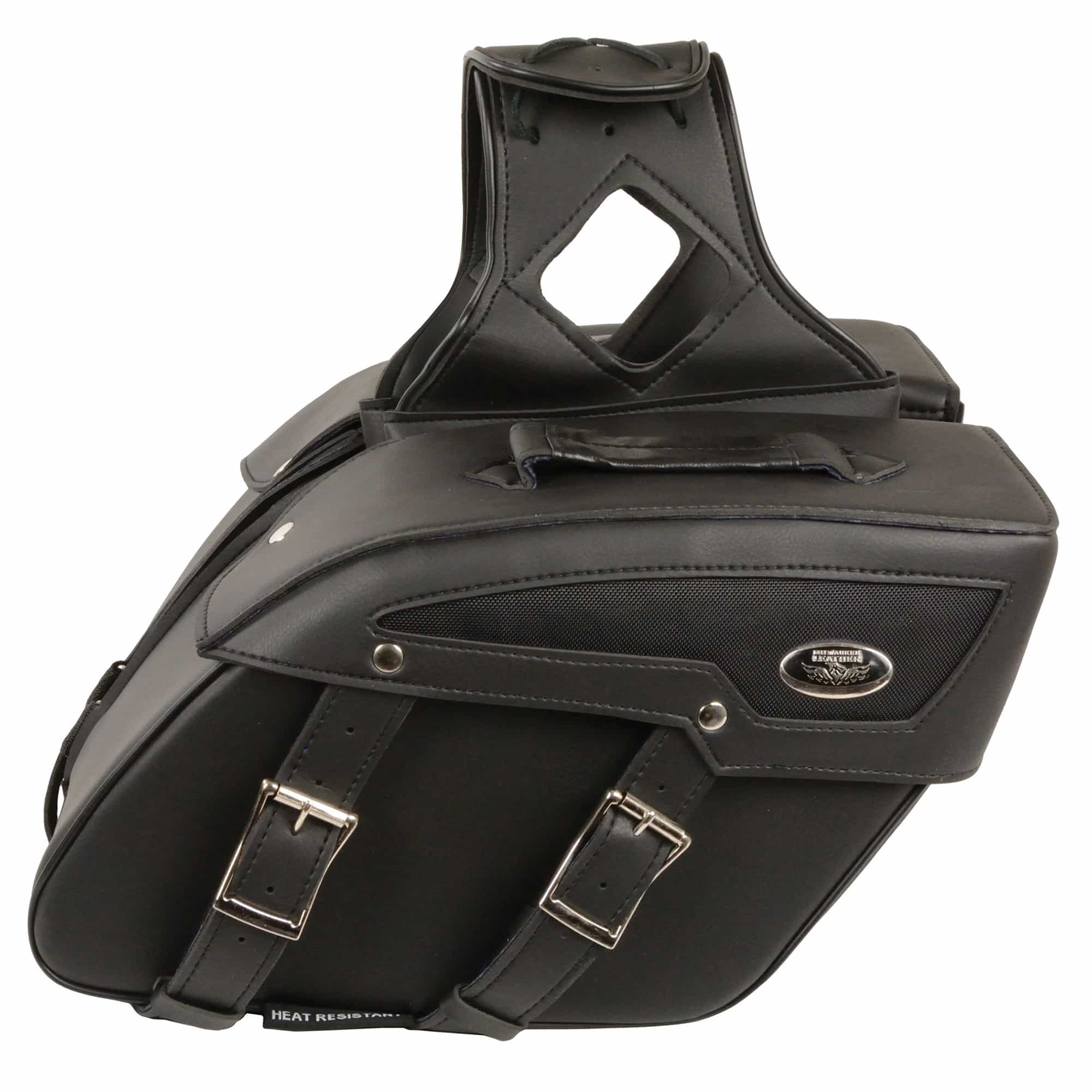 Milwaukee Performance SH65801ZB Black Medium Zip-Off PVC Slanted Throw Over Saddlebags