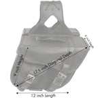 Milwaukee Performance SH66501ZB Black Medium Braided Zip Off PVC Throw Over Saddle Bag (12X9X6X17.5)