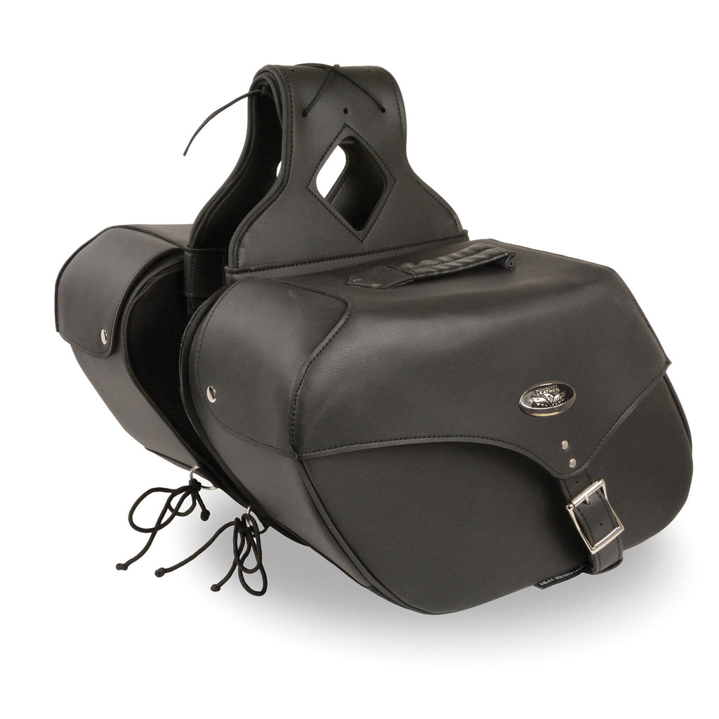 Milwaukee Performance SH668ZB Black Large Zip-Off Single Strap PVC Throw Over Saddlebags