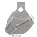 Milwaukee Performance SH66801ZB Medium Zip-Off Single Strap PVC Throw Over Saddle Bag (12X9X6X17.5)