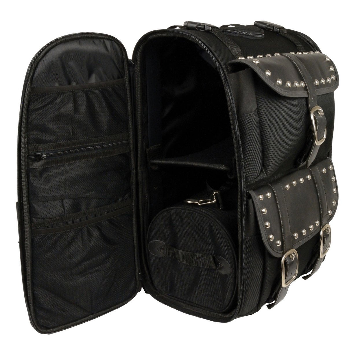Milwaukee Performance SH673 Black Textile  Extra Large Two Piece Studded Touring Pack