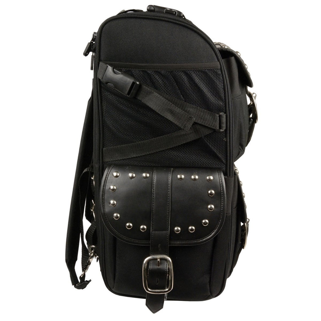 Milwaukee Performance SH673 Black Textile  Extra Large Two Piece Studded Touring Pack