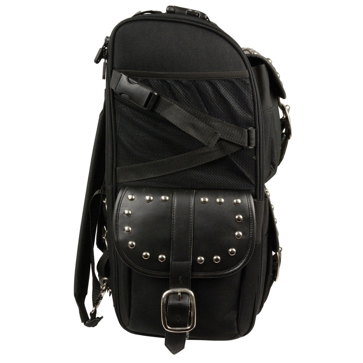 Milwaukee Performance SH673 Black Textile  Extra Large Two Piece Studded Touring Pack