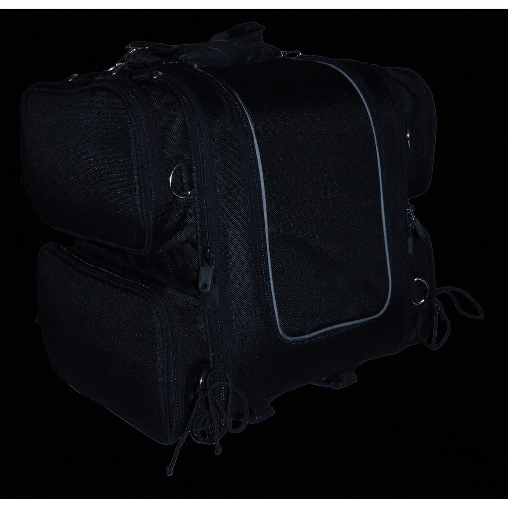 Milwaukee Performance SH681 Black Medium Textile Ultra Touring Sissy Bar Bag
