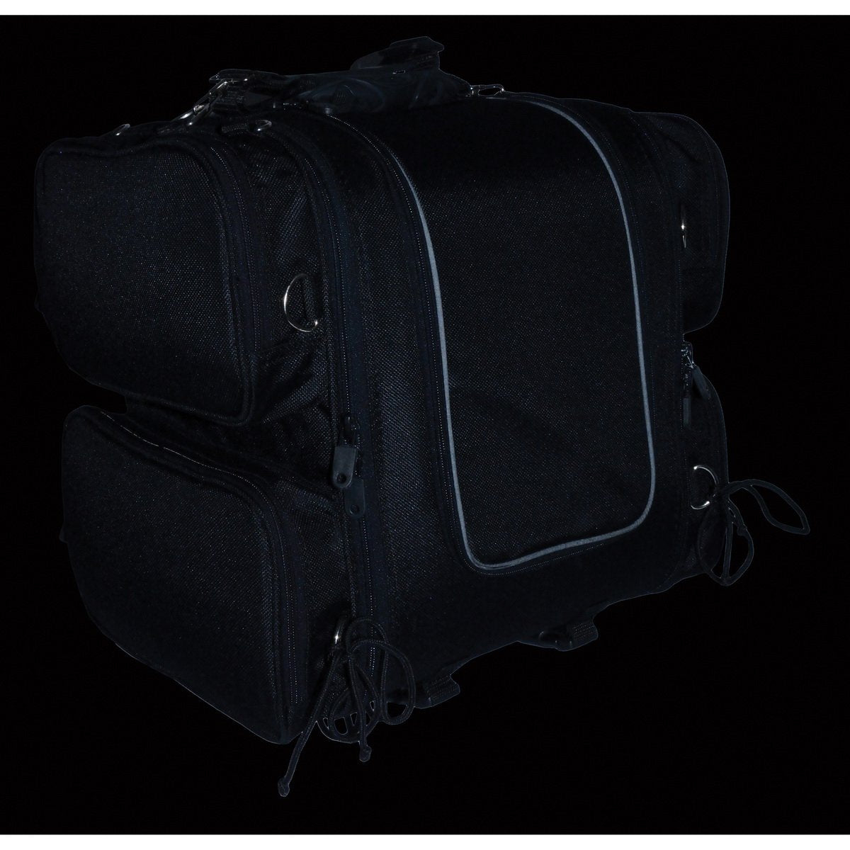 Milwaukee Performance SH681 Black Medium Textile Ultra Touring Sissy Bar Bag