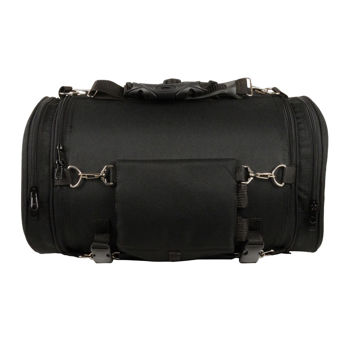 Milwaukee Performance SH683 Black Large Textile Duffel Style Sissy Bar Bag with Carry Strap