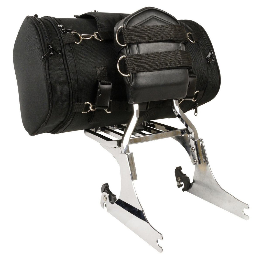 Milwaukee Performance SH683 Black Large Textile Duffel Style Sissy Bar Bag with Carry Strap