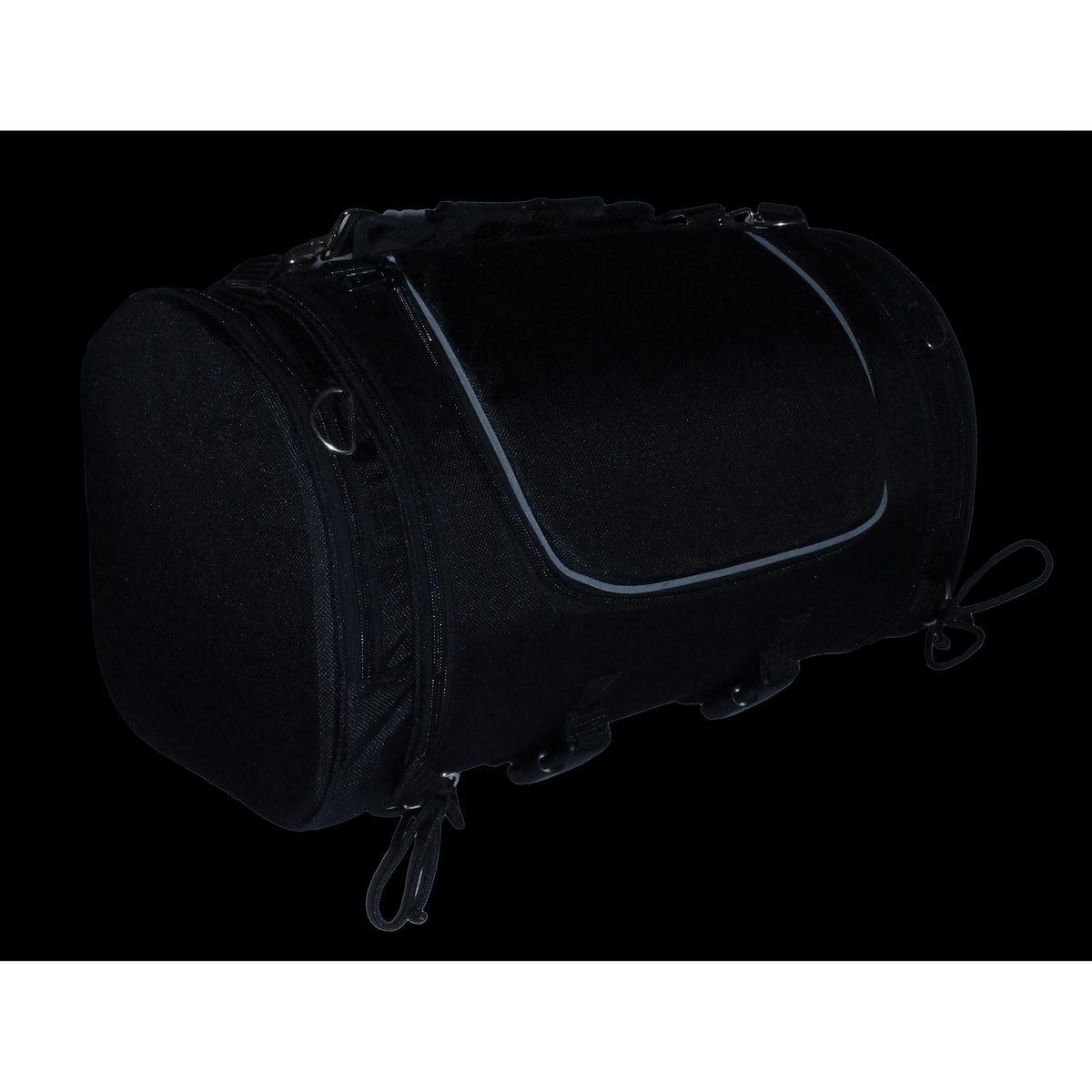 Milwaukee Performance SH683 Black Large Textile Duffel Style Sissy Bar Bag with Carry Strap