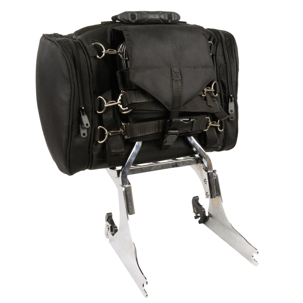 Milwaukee Performance SH684 Black Medium Textile Sissy Bar Bag with Reflective Piping