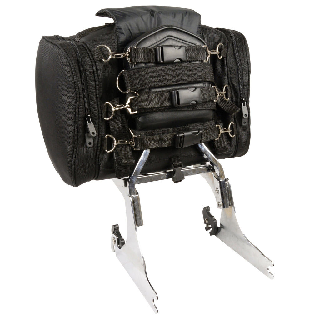 Milwaukee Performance SH684 Black Medium Textile Sissy Bar Bag with Reflective Piping