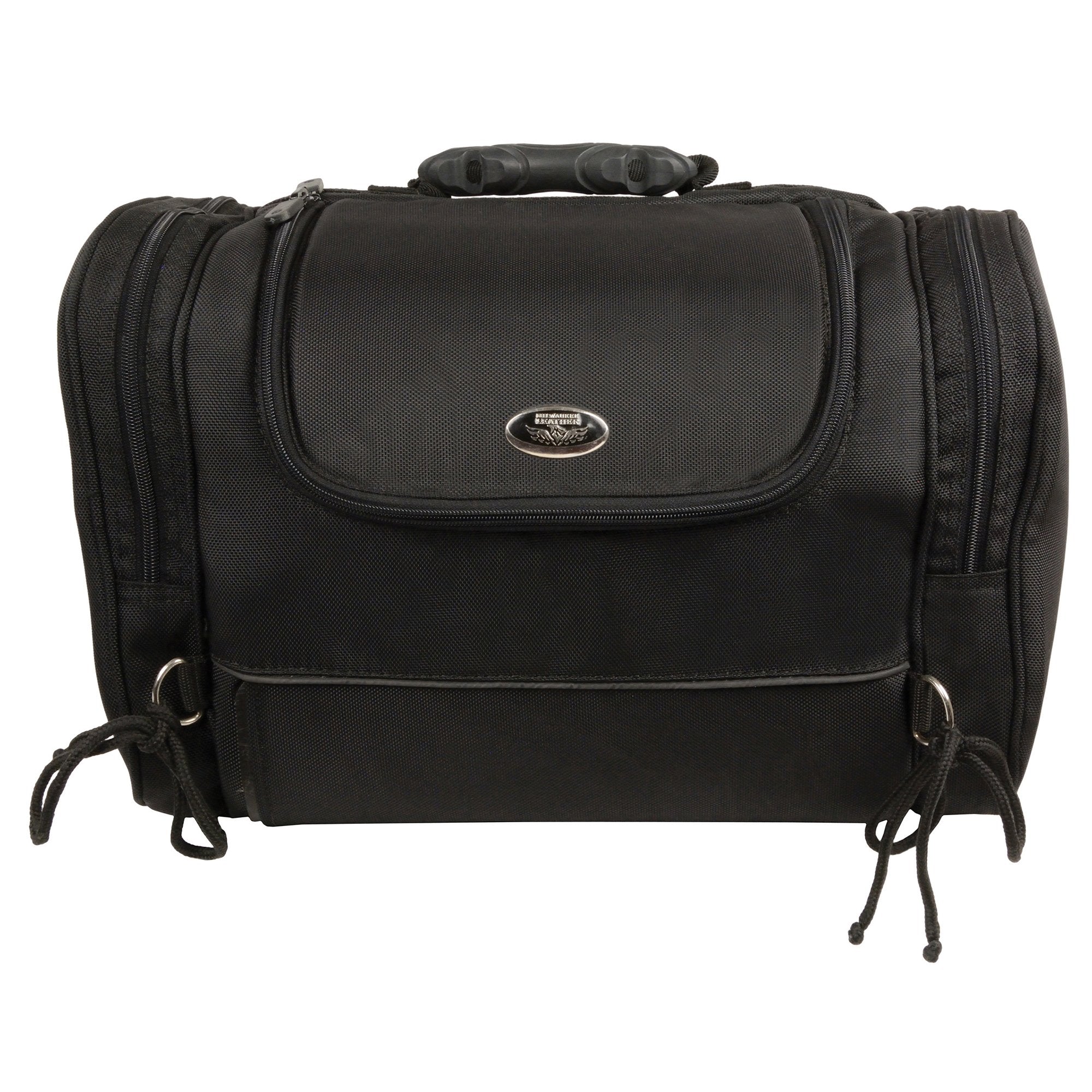 Milwaukee Performance SH684 Black Medium Textile Sissy Bar Bag with Reflective Piping