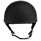 Hot Leathers T68-SP 'The O.G.' No Logo Flat Black Motorcycle DOT Skull Cap Helmet