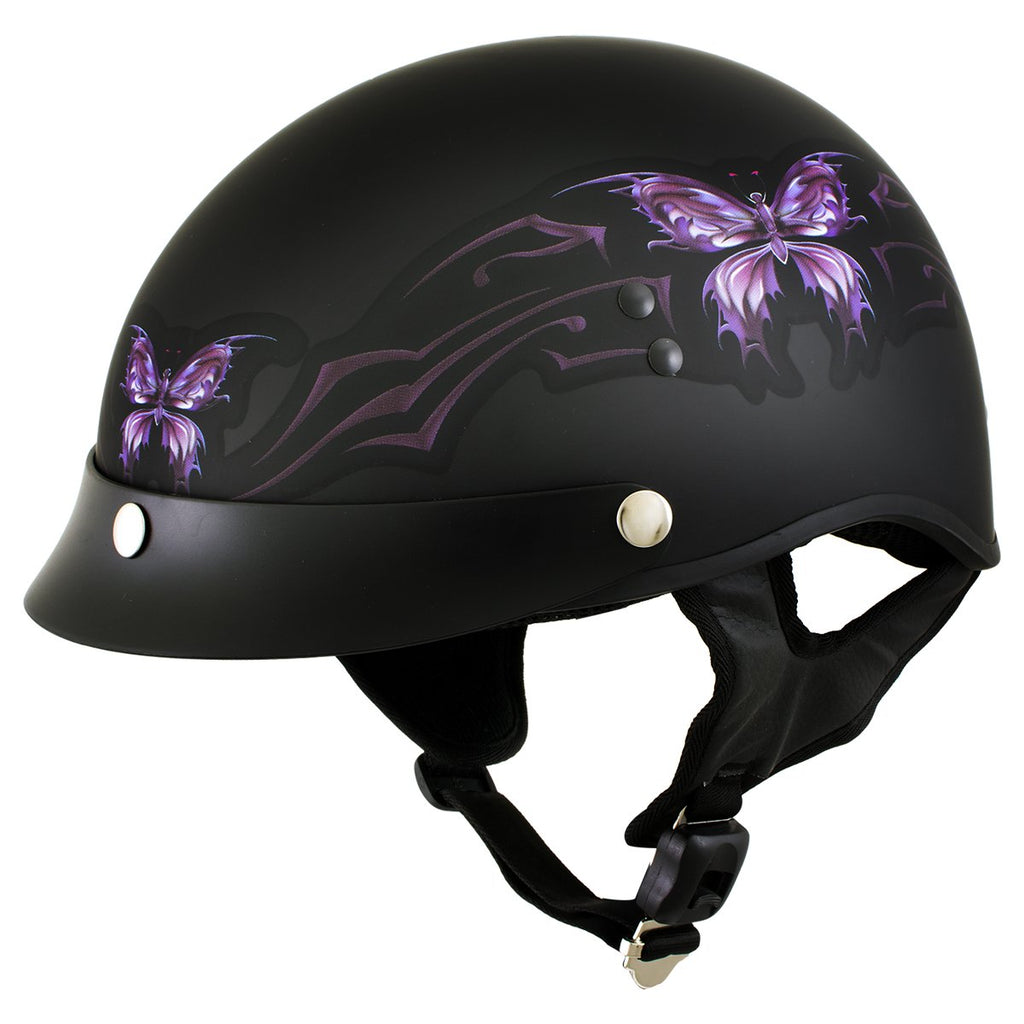black glitter sm half motorcycle helmet helmet S1 Mini Lifer Lady Trample Daytona Skull Cap Helmet Hi-Gloss
