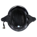 Hot Leathers T72 'Blue Flag' Advanced DOT Motorcycle Half Helmet with Drop Down Visor