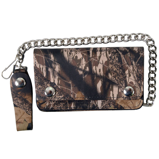 Hot Leathers Hunting Camo 6" Bi-Fold Wallet