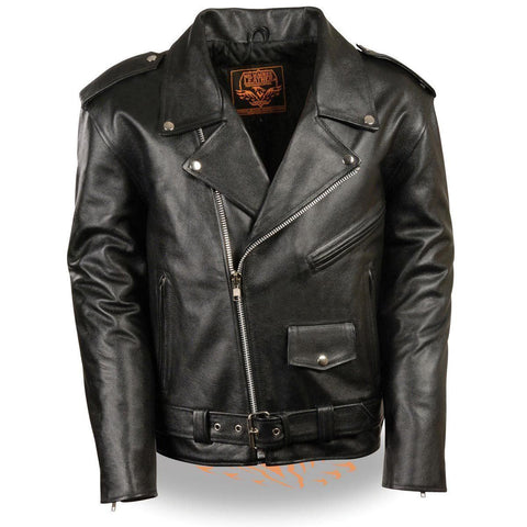 Milwaukee Leather LKM1781 Men's The Legend Classic Police Style Black ...