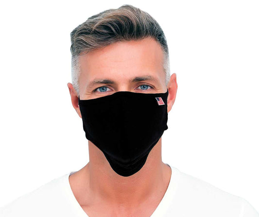 Xelement (Multi-Pack) XS8002 USA Made '100 % Cotton' Black Protective Face Mask (Multi-Pack)